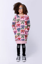Spotty Butterfly Tights - Black