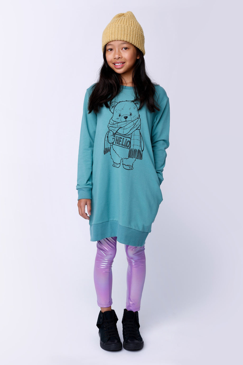 Shimmer Tights - Purple
