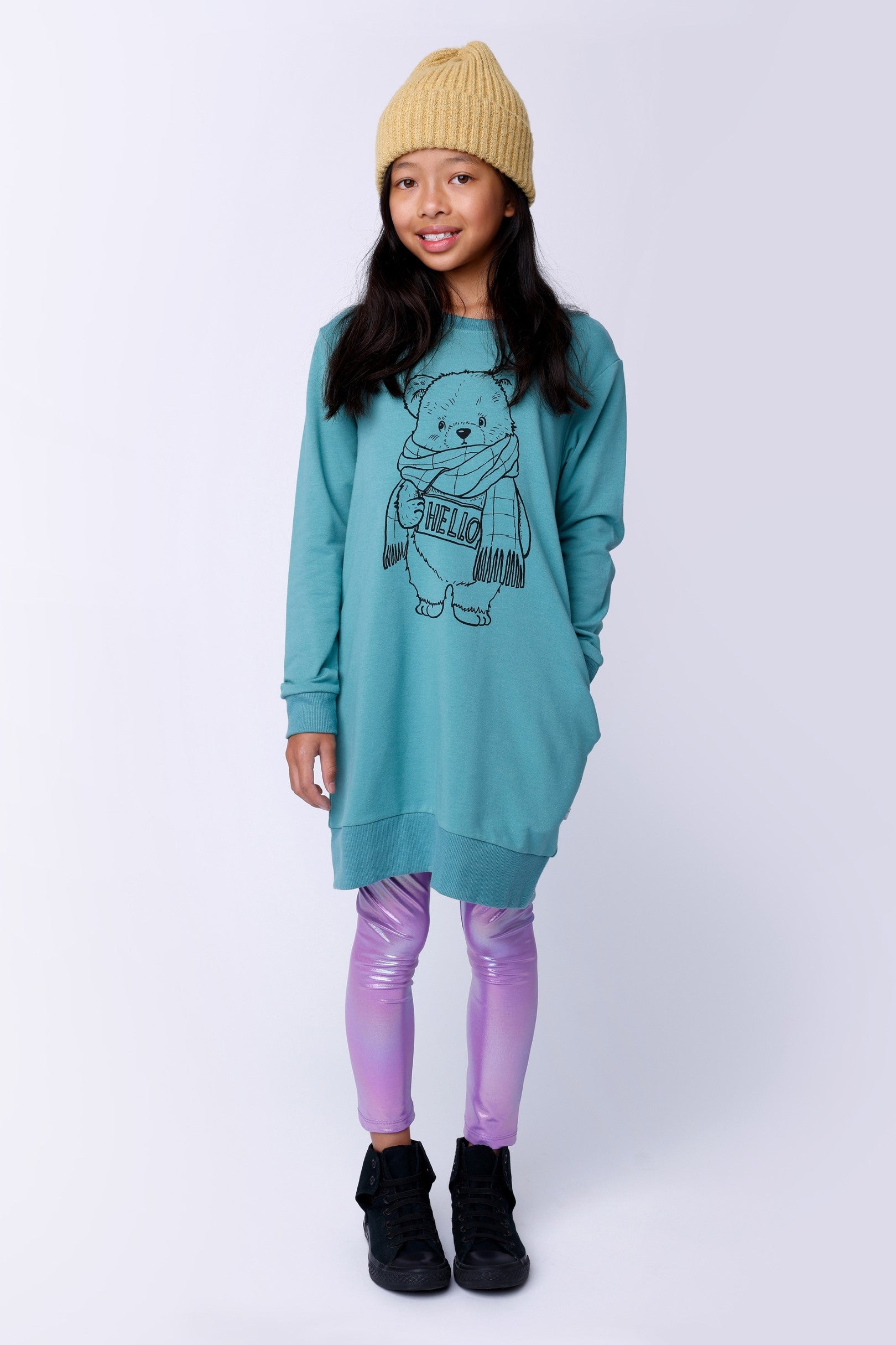 Shimmer Tights - Purple
