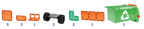 14 Piece Mega Recycling Truck