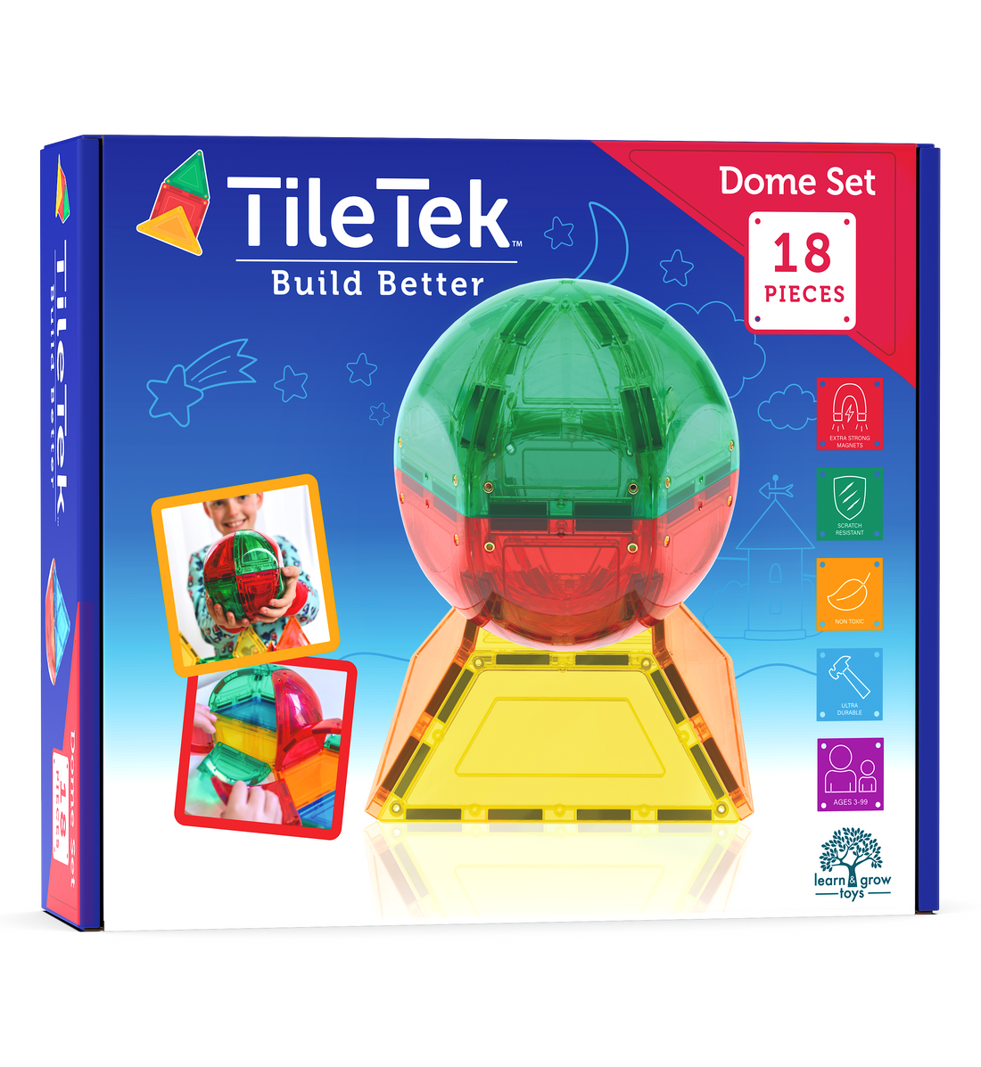 18 Piece Dome Tiles Set