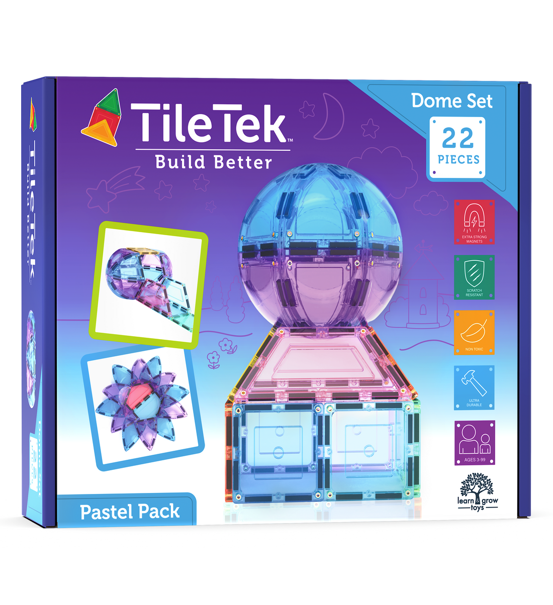 22 Piece Pastel Dome Set