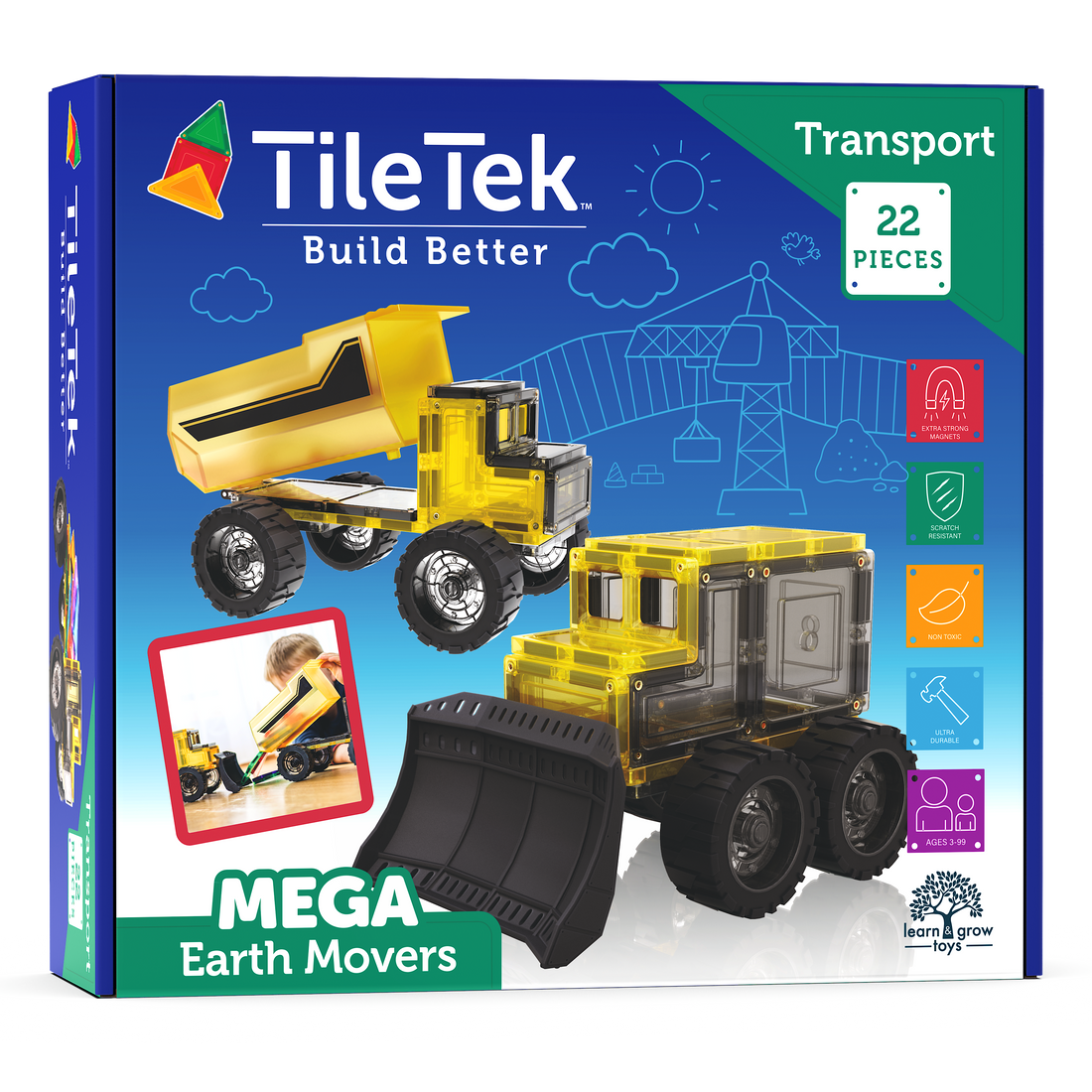 22 Piece Mega Earth Movers