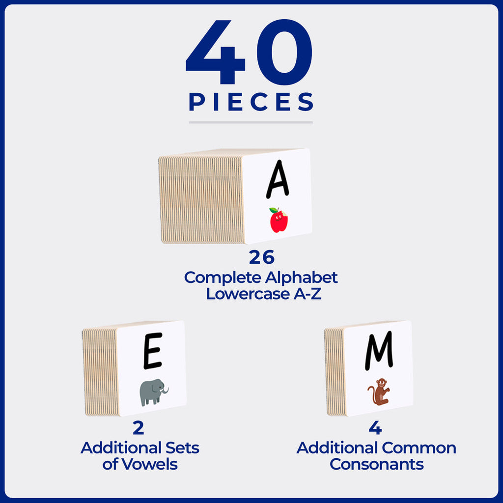 40 Piece Tile Topper - Alphabet Upper Case Pack