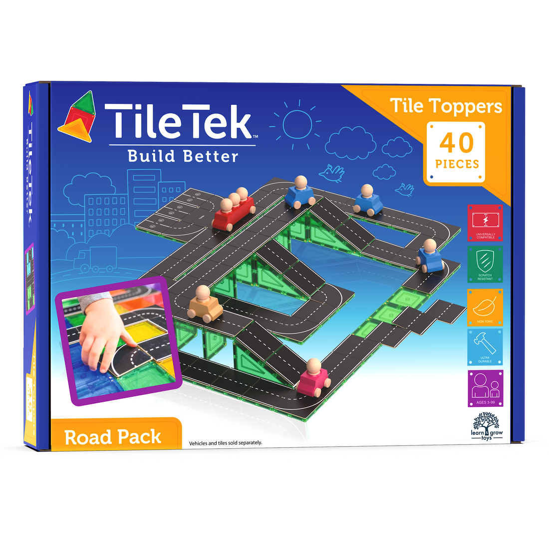 40 Piece Tile Topper - Road Pack