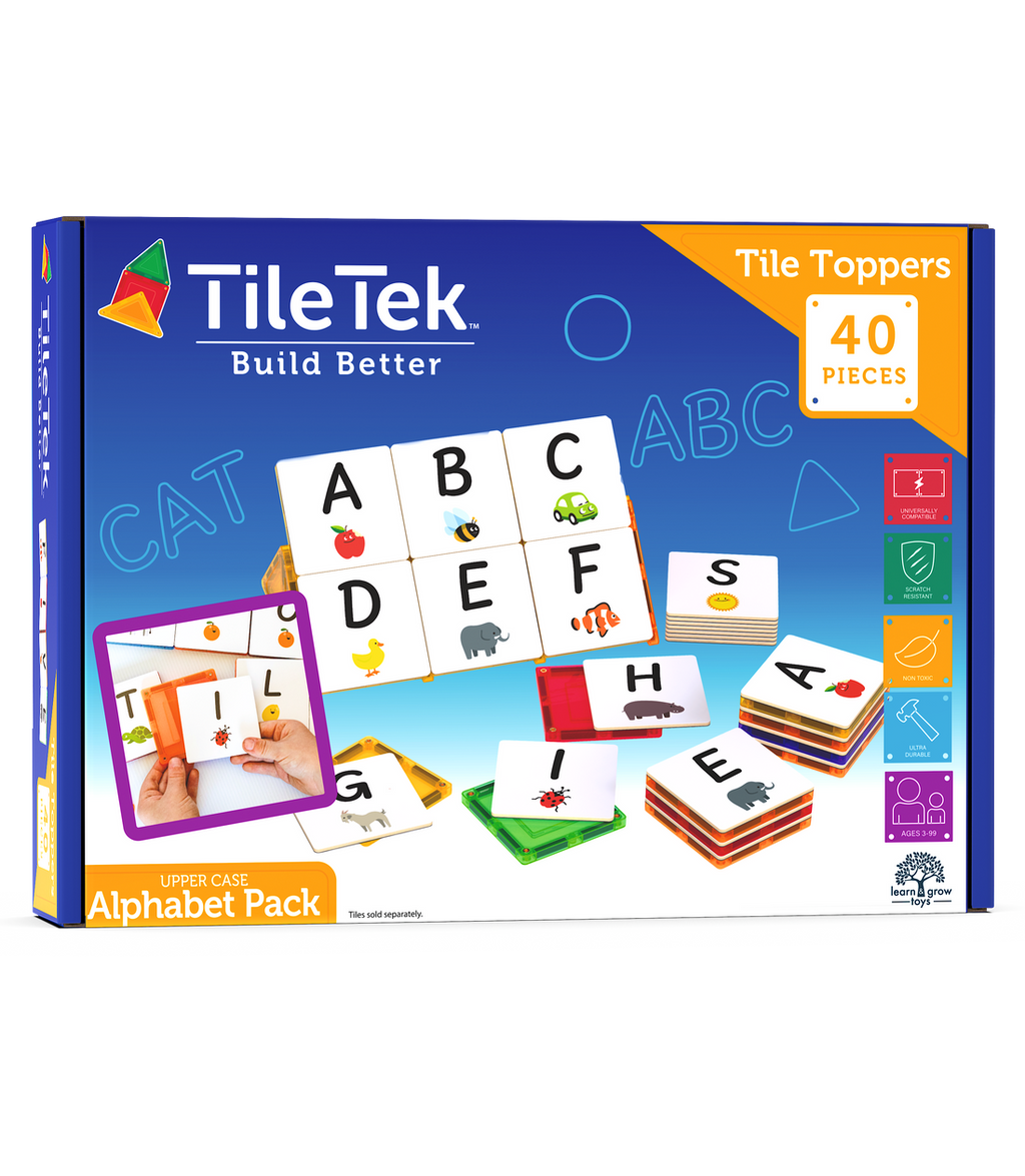 40 Piece Tile Topper - Alphabet Upper Case Pack