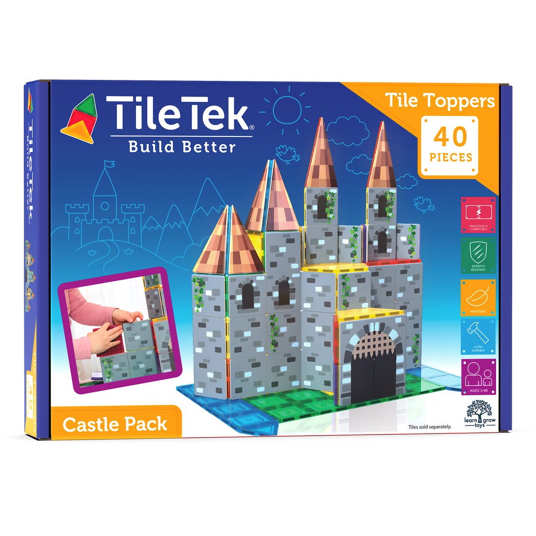 40 Piece Tile Topper - Castle Pack