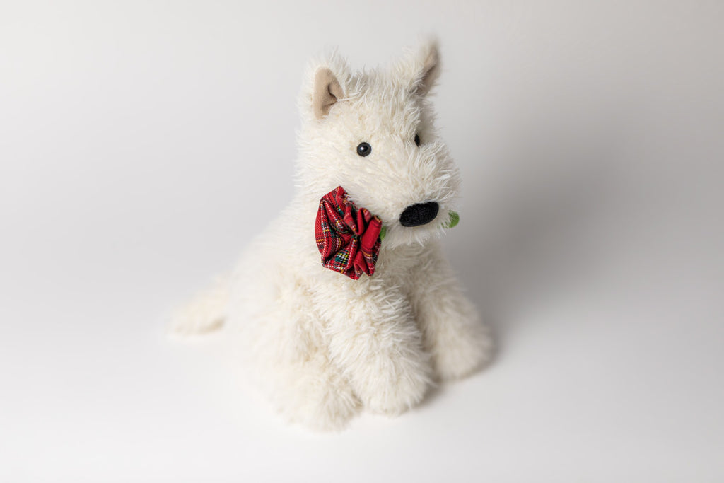 Jellycat Munro Dog Holding Rose