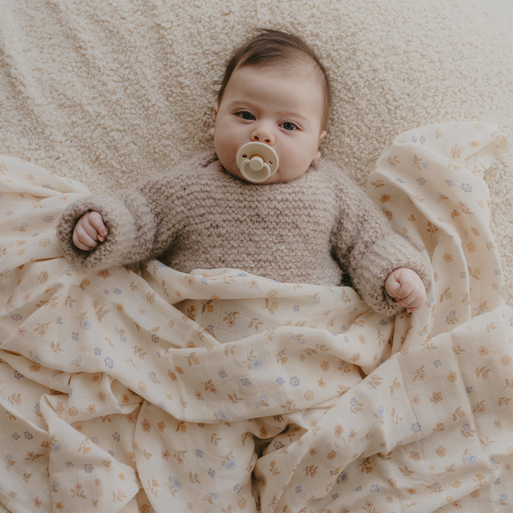 Fox & Fallow Organic Muslin Wrap - Meadow
