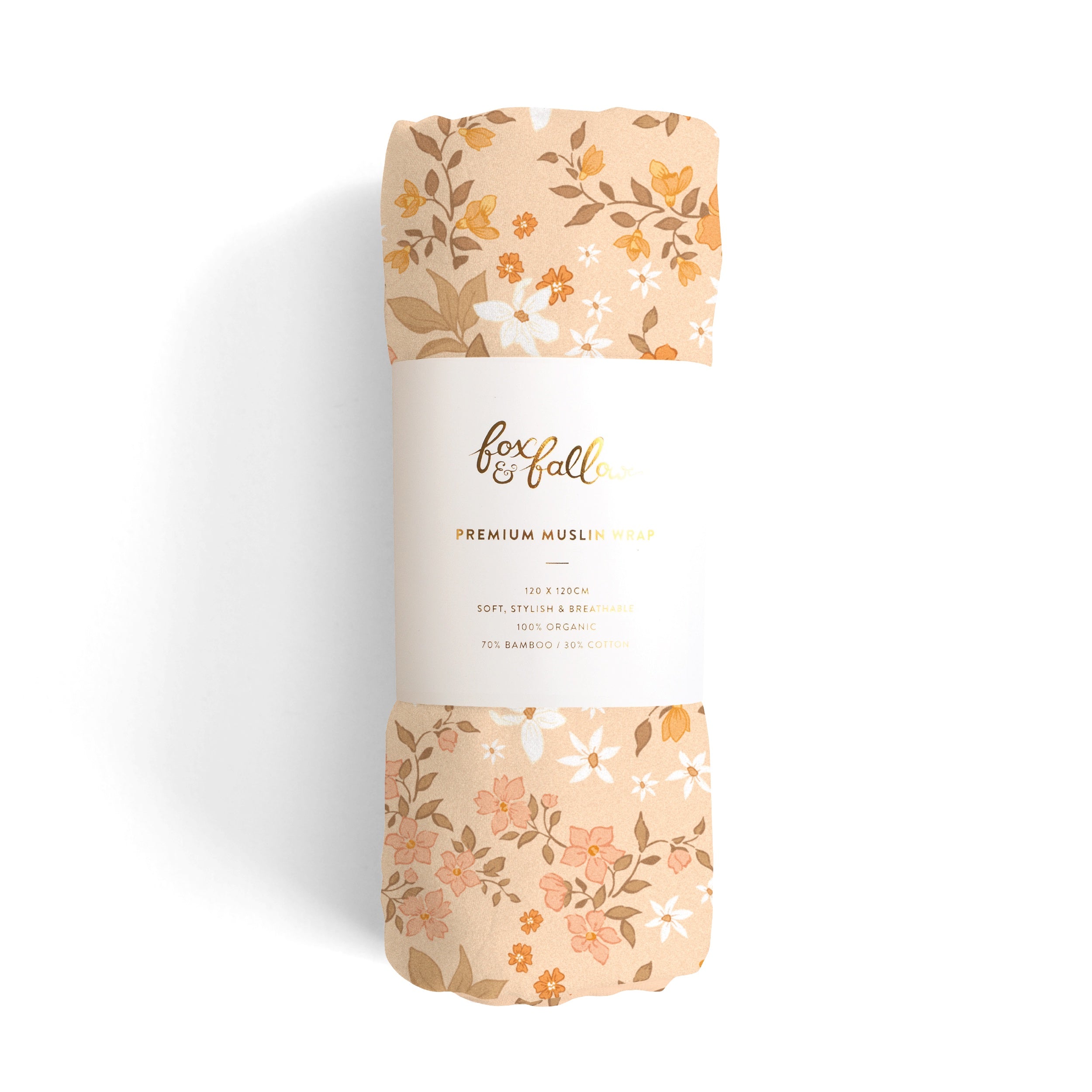 Fox & Fallow Organic Muslin Wrap - Sweet Pea