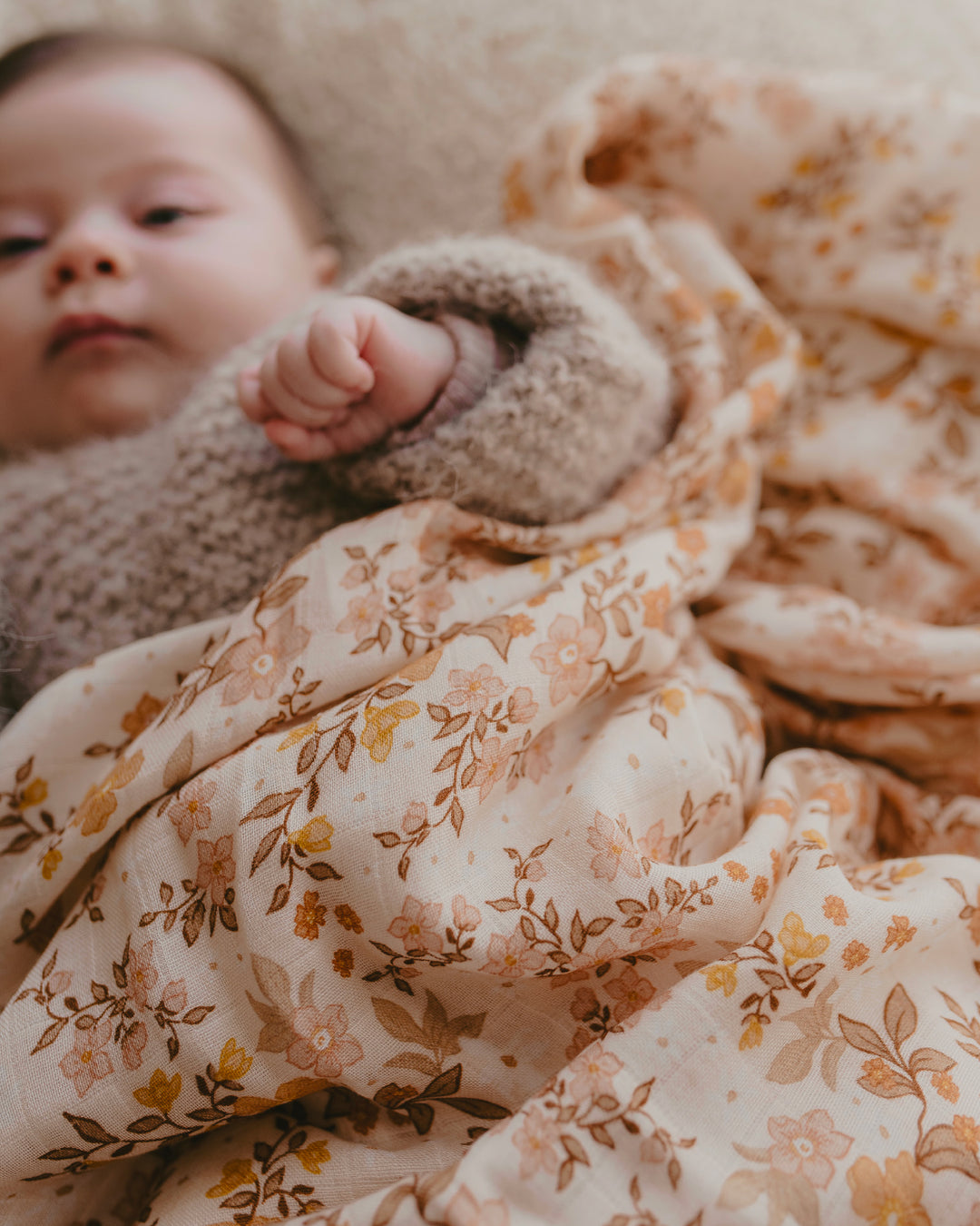 Fox & Fallow Organic Muslin Wrap - Sweet Pea