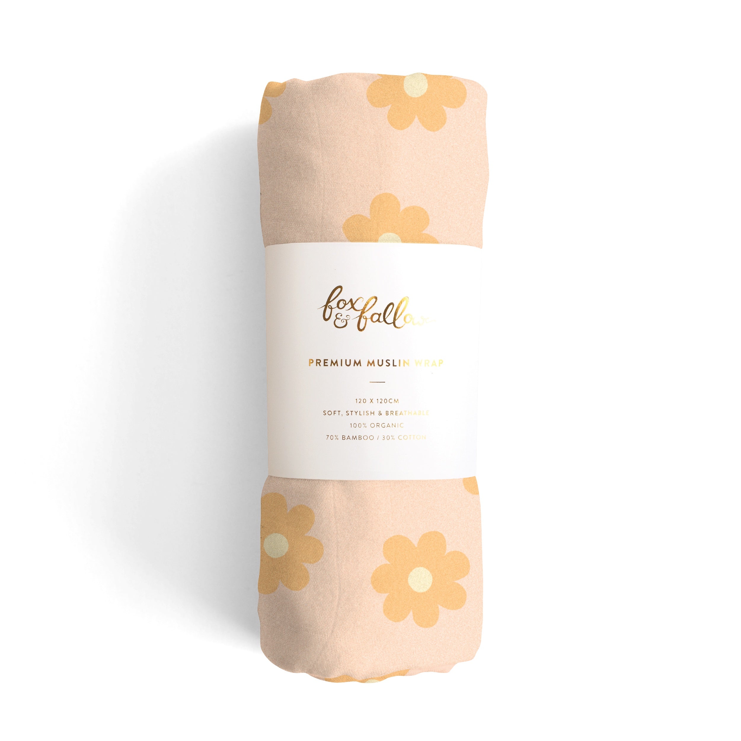 Fox & Fallow Organic Muslin Wrap - Daisy Chain