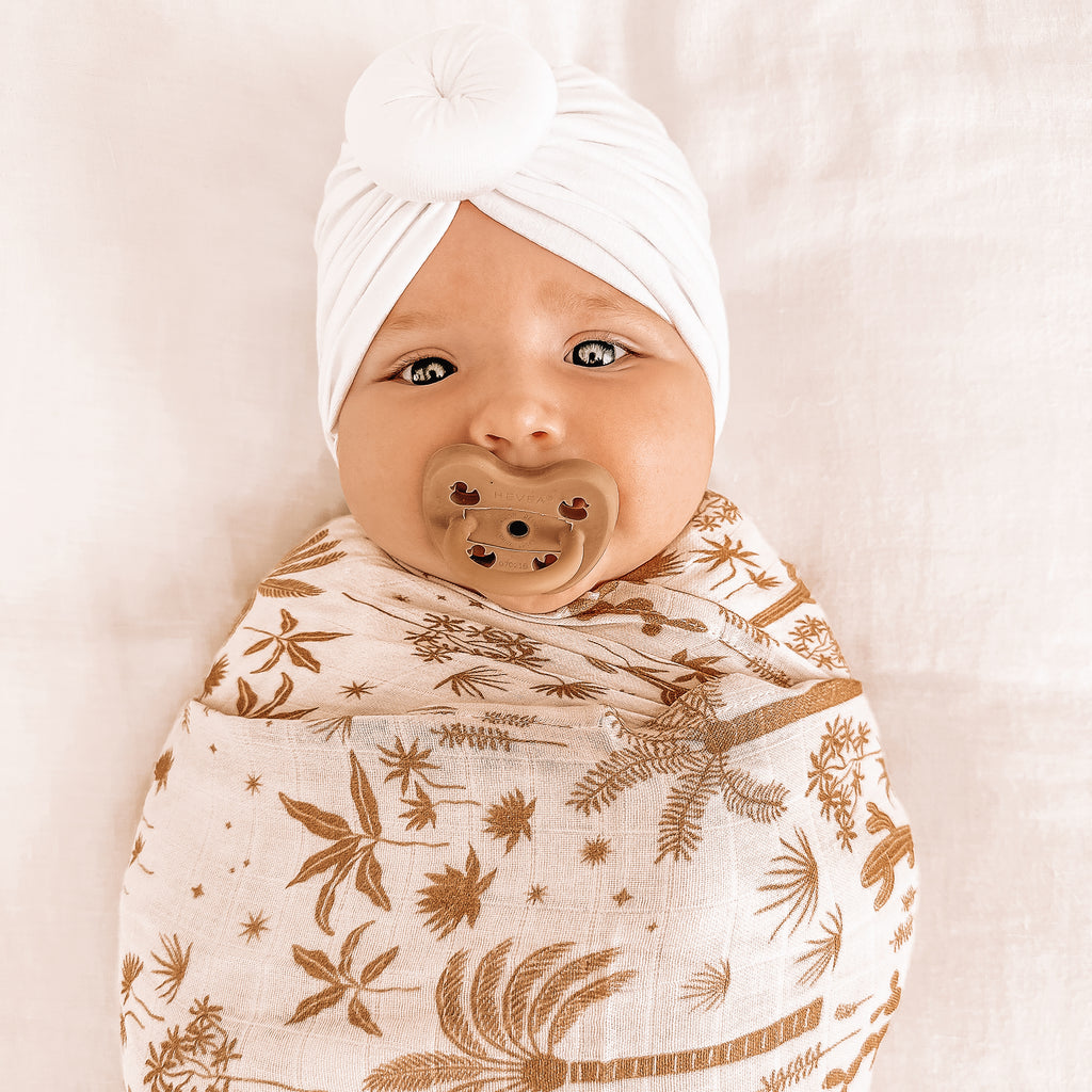 Fox & Fallow Organic Muslin Wrap - Desert Palms