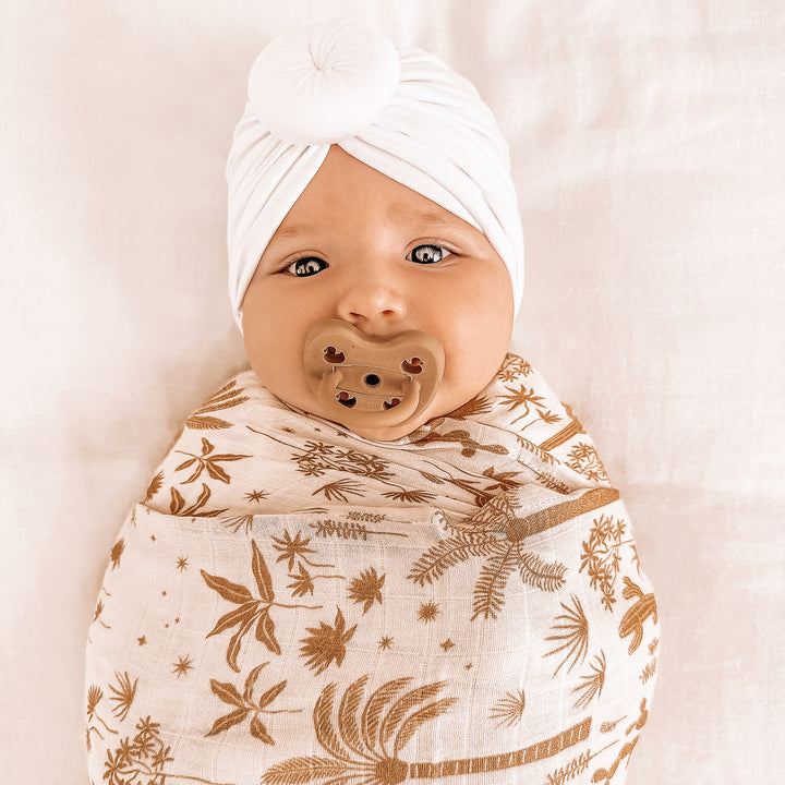 Fox & Fallow Organic Muslin Wrap - Desert Palms