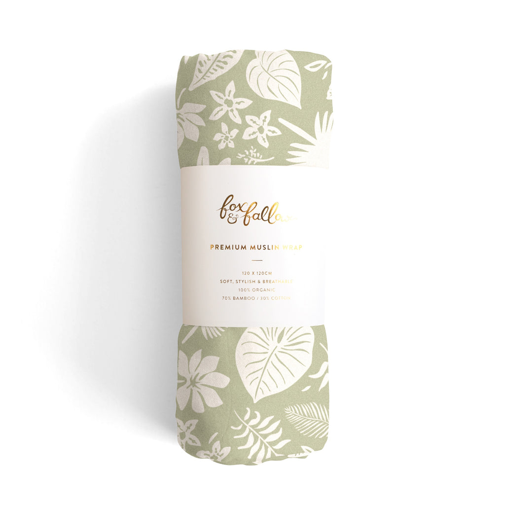Fox & Fallow Organic Muslin Wrap - Zanzibar