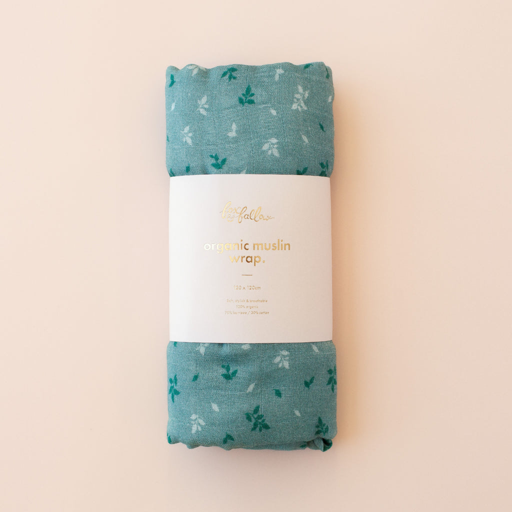 Fox & Fallow Organic Muslin Wrap - Pine
