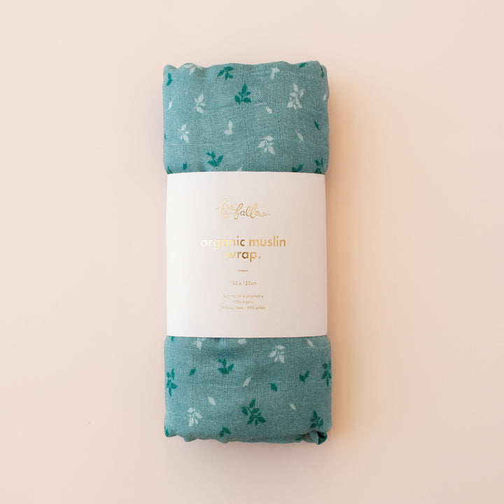 Fox & Fallow Organic Muslin Wrap - Pine