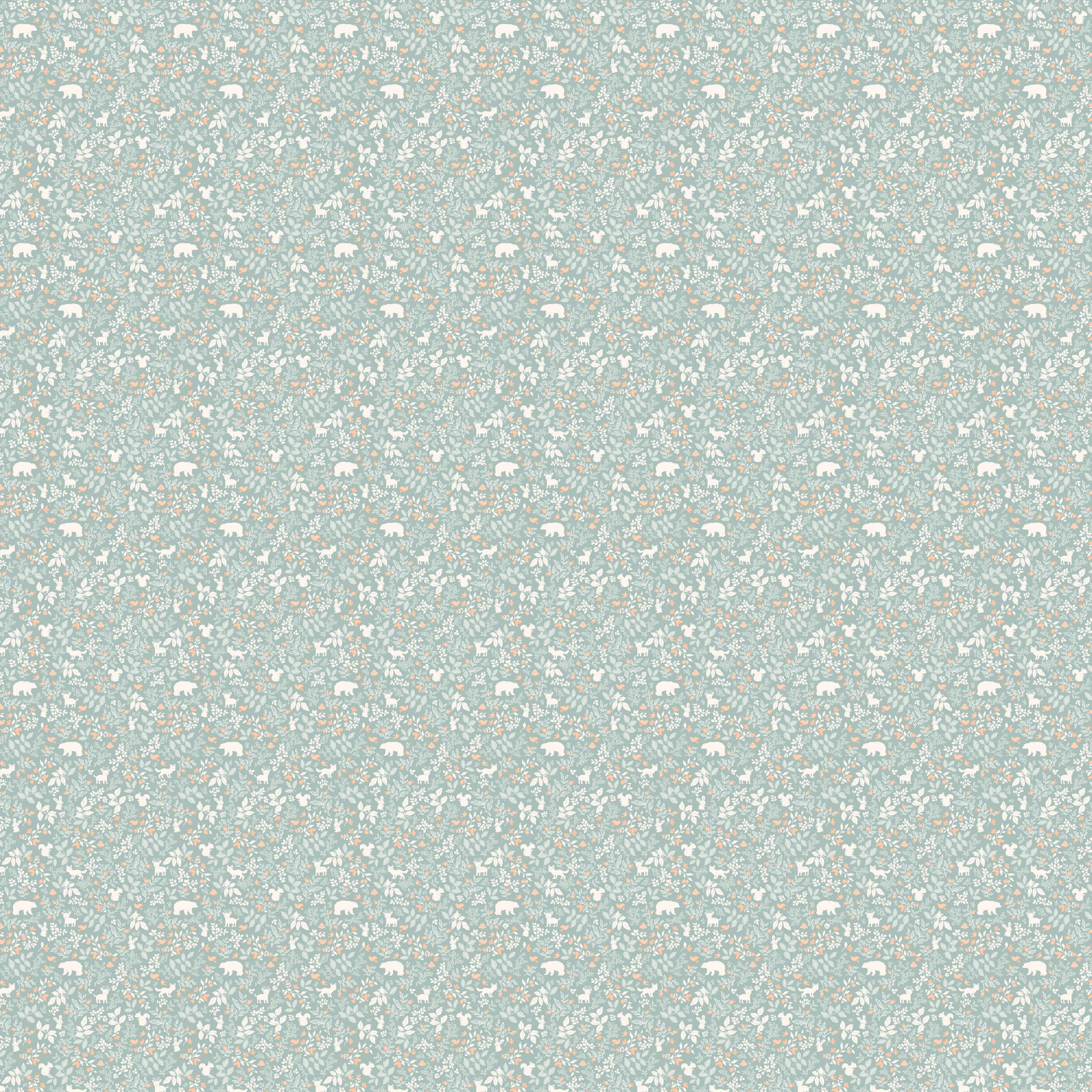 Fox & Fallow Organic Muslin Wrap - Forest Friends Sage