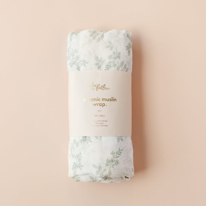 Fox & Fallow Organic Muslin Wrap - Cypress