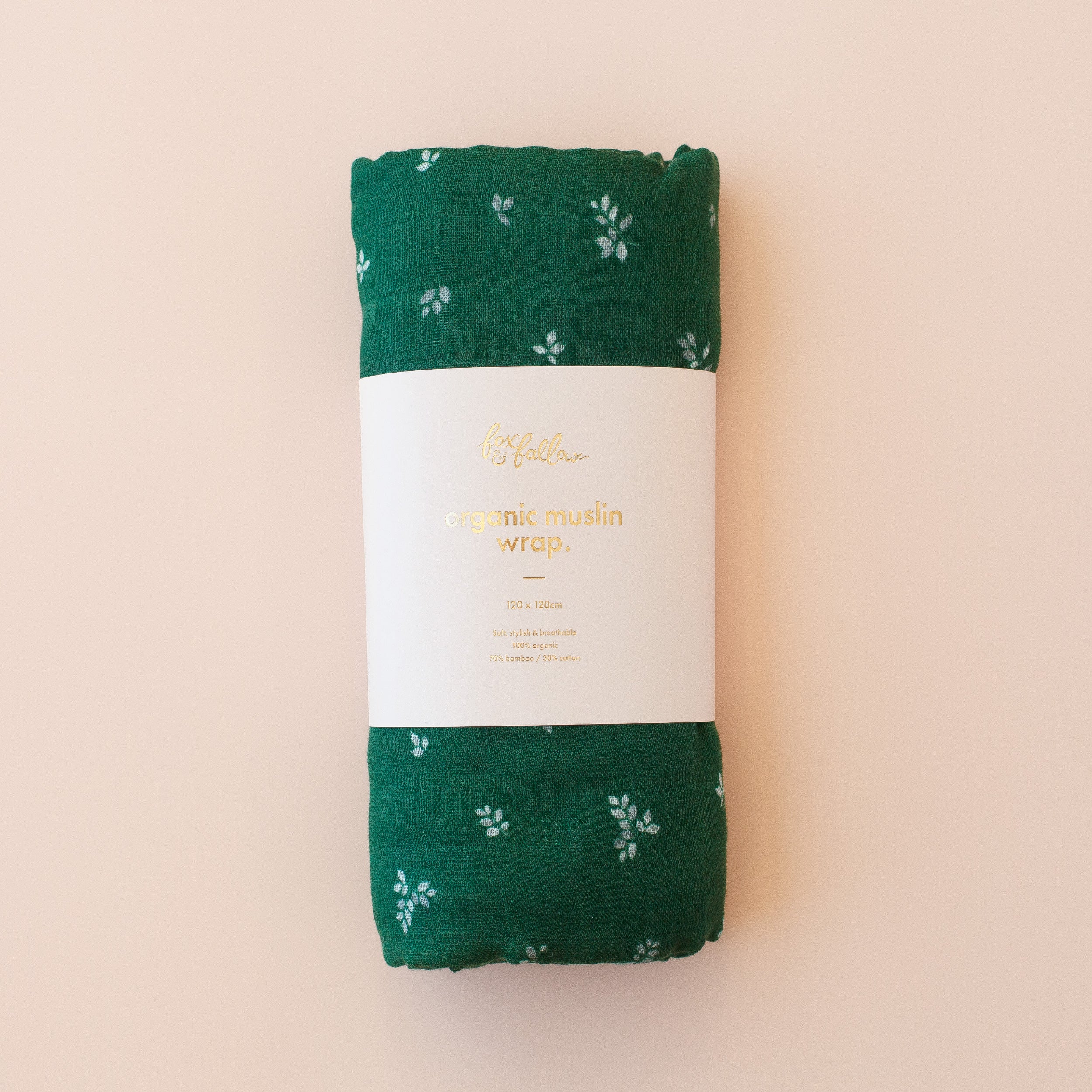 Fox & Fallow Organic Muslin Wrap - Spruce
