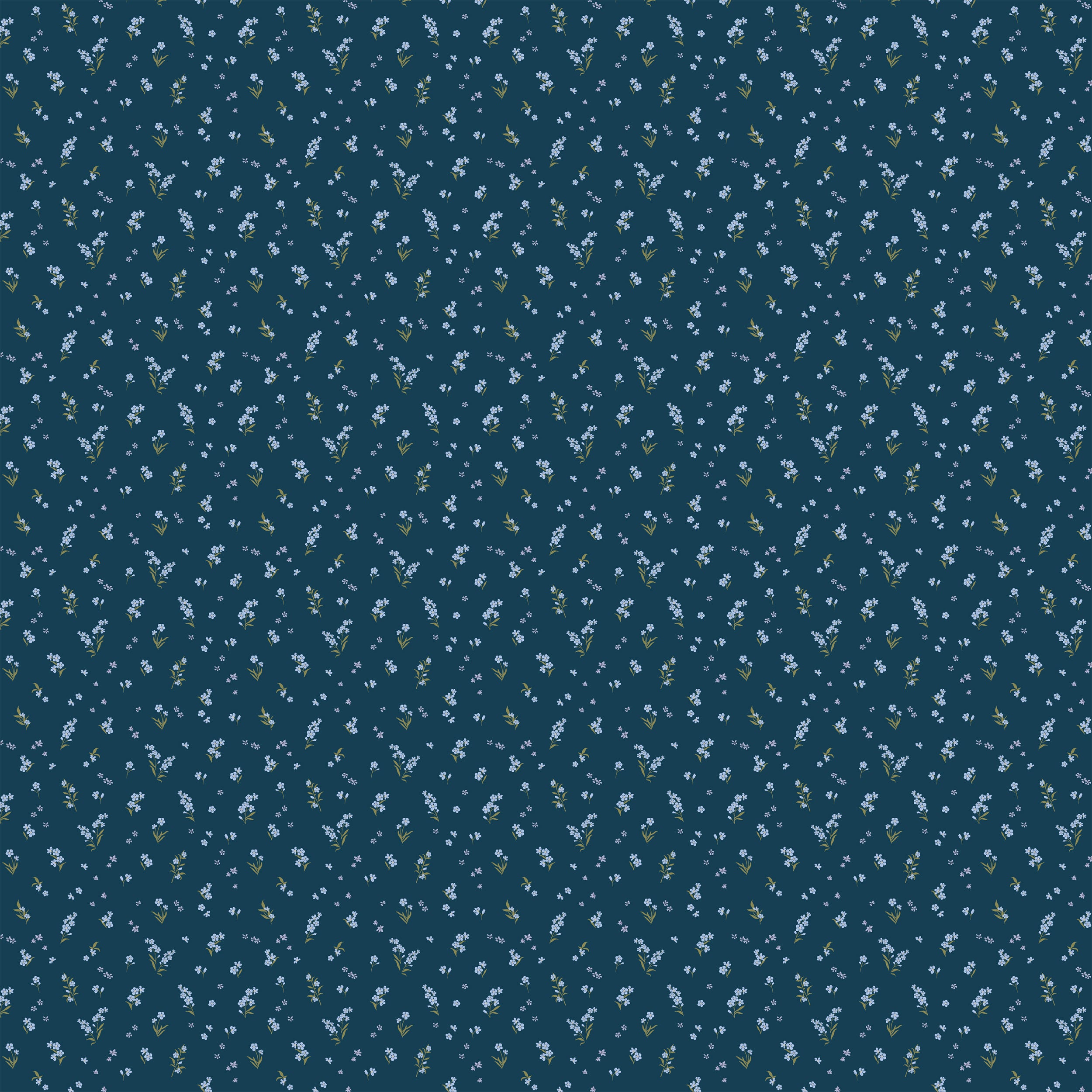 Fox & Fallow Organic Muslin Wrap - Forget-Me-Not Navy