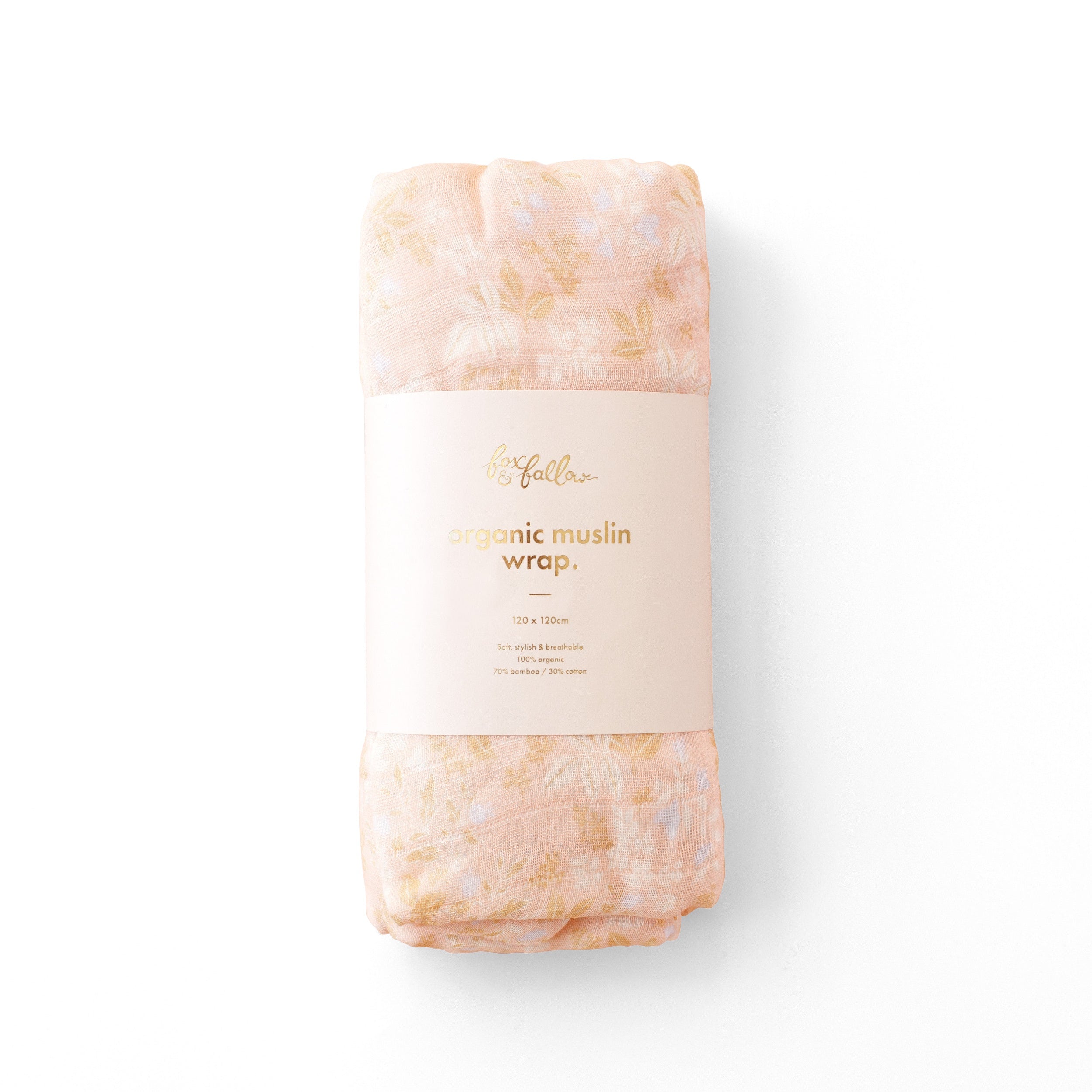 Organic Muslin Wrap - Wild Peony