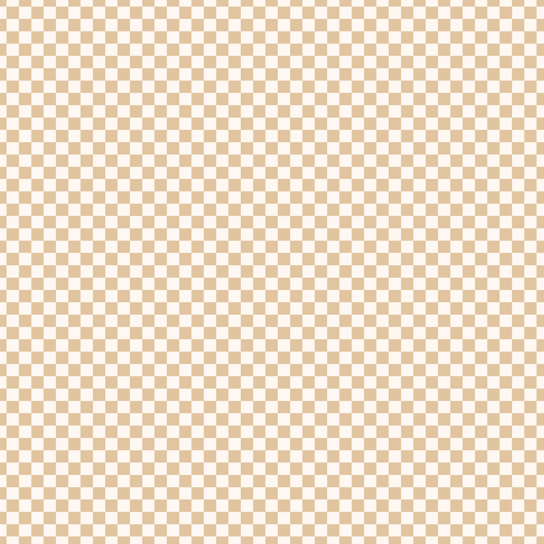Fox & Fallow Organic Muslin Wrap - Caramel Check