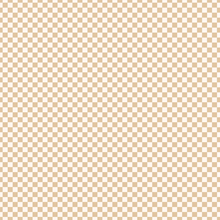 Fox & Fallow Organic Muslin Wrap - Caramel Check