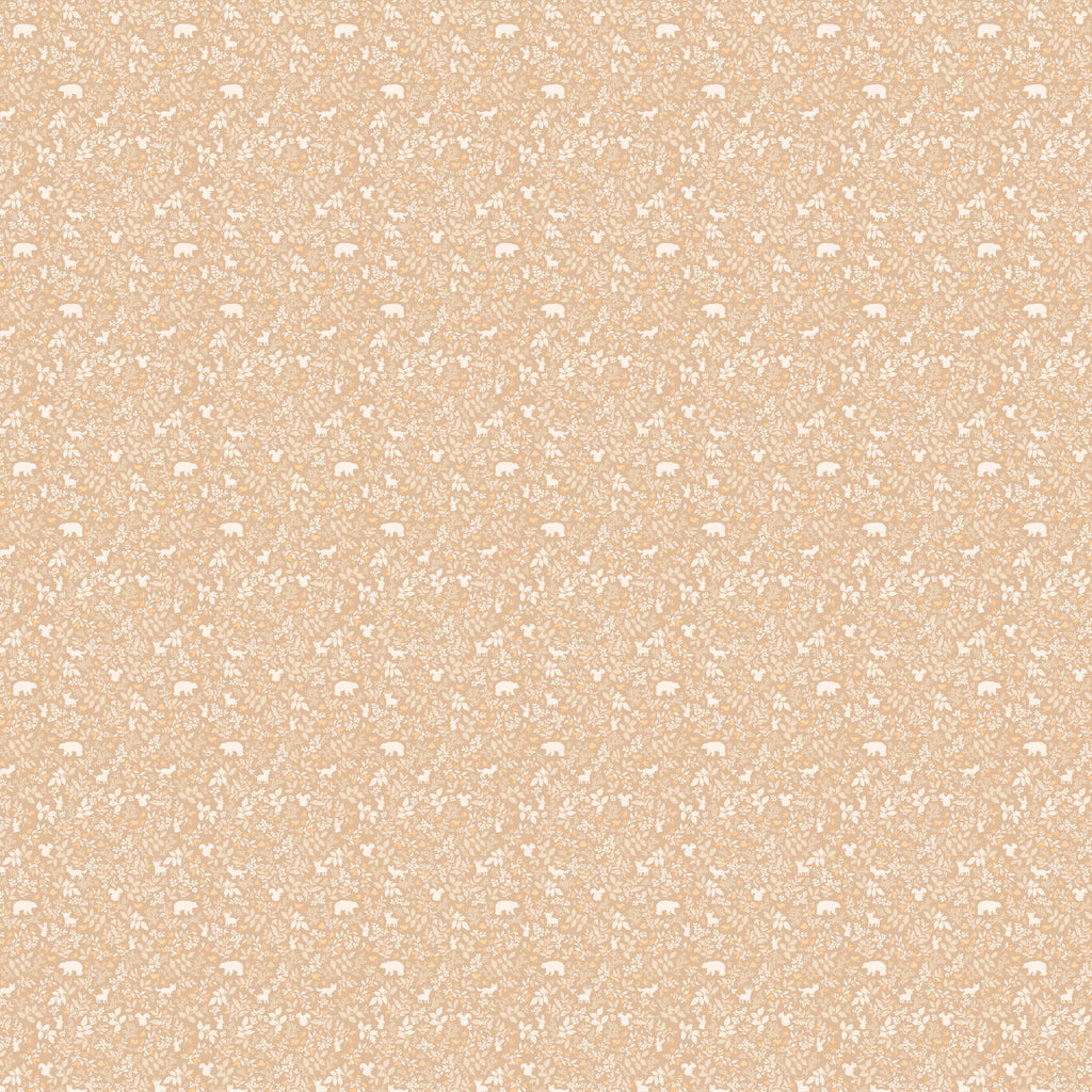 Fox & Fallow Organic Muslin Wrap - Forest Friends Caramel