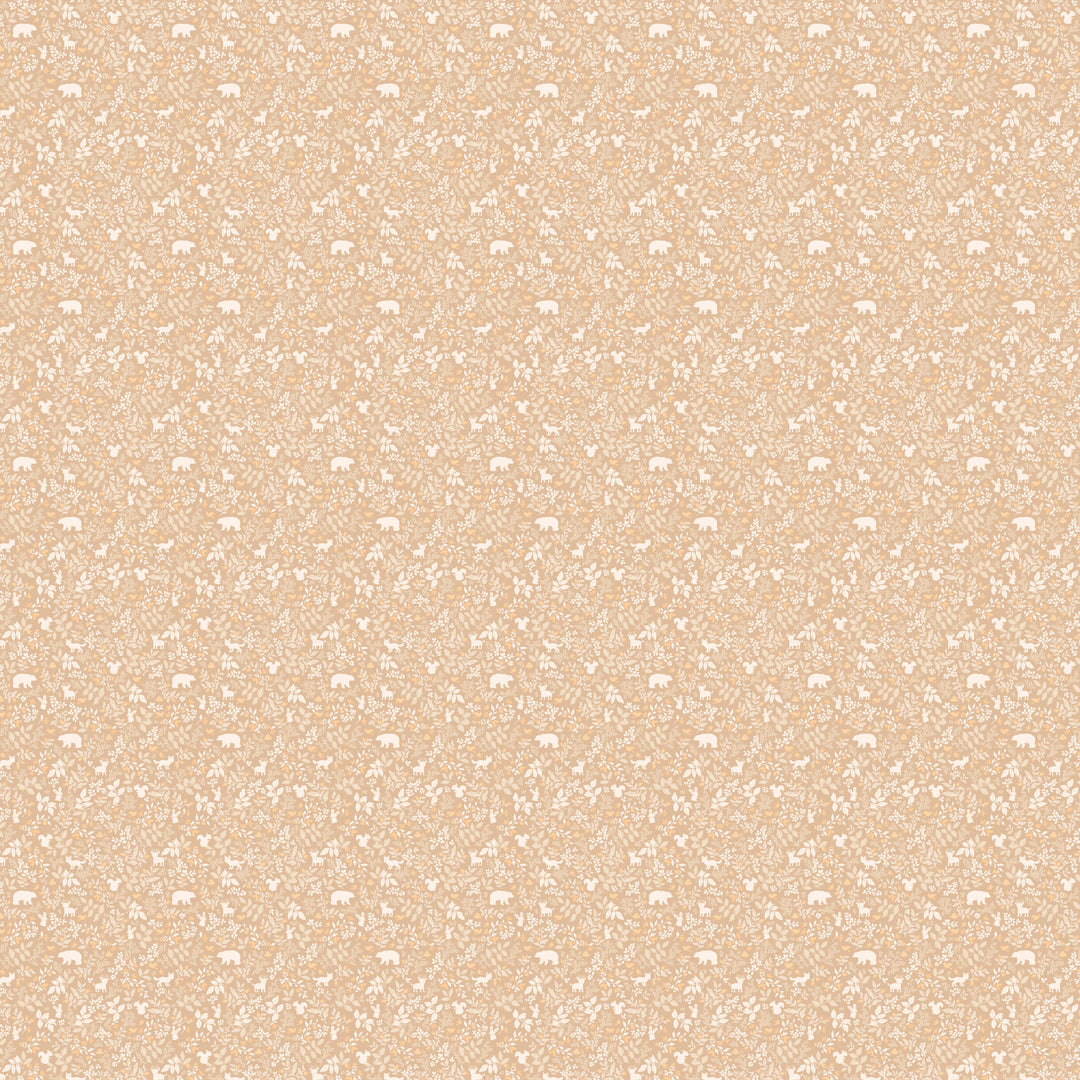 Fox & Fallow Organic Muslin Wrap - Forest Friends Caramel