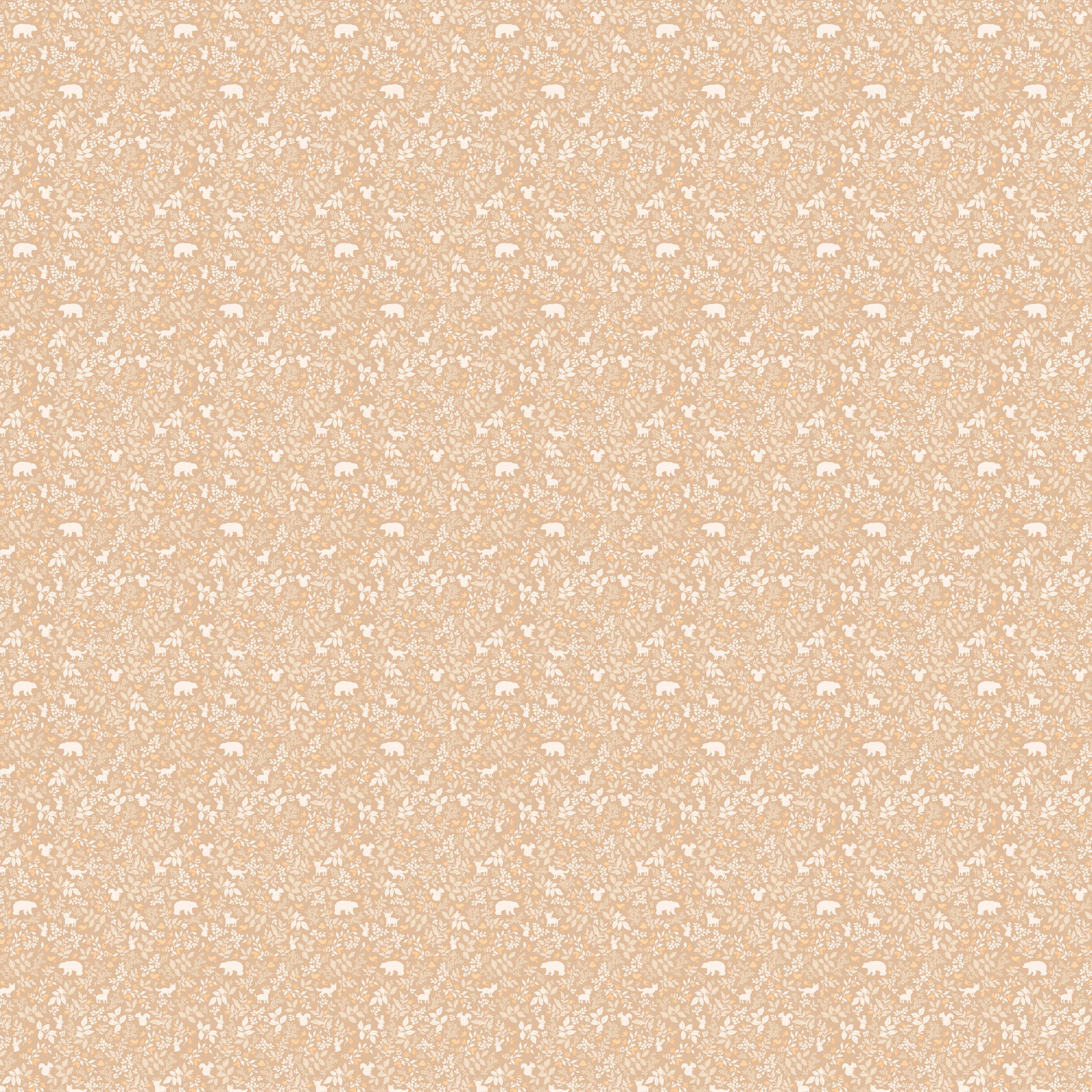 Fox & Fallow Organic Muslin Wrap - Forest Friends Caramel