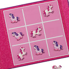 Magnetic Game - Tic Tac Toe and Checkers - Unicorn