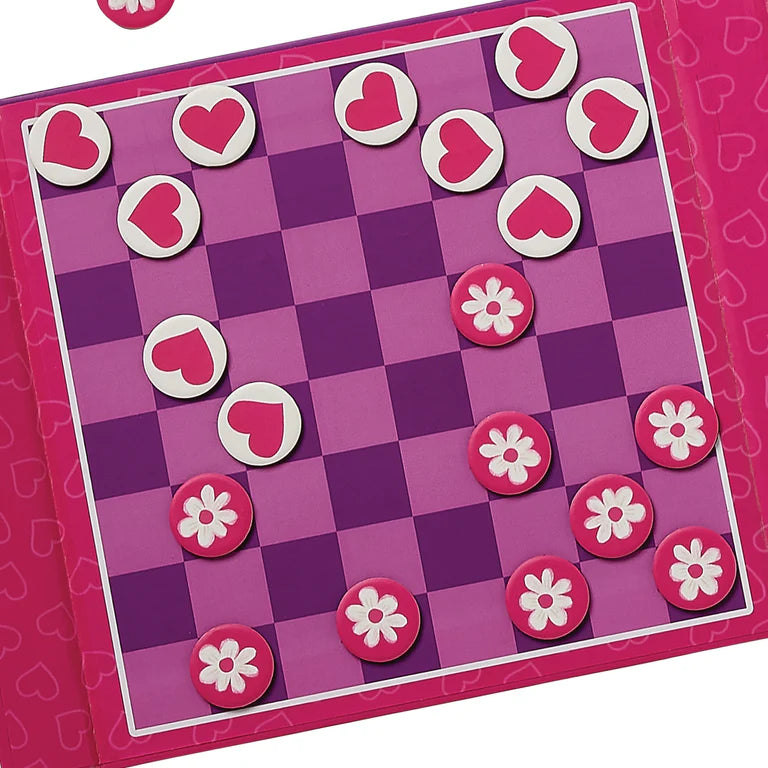 Magnetic Game - Tic Tac Toe & Checkers - Unicorn