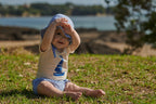 Stretch Jersey Bodysuit - Sail Boat Print