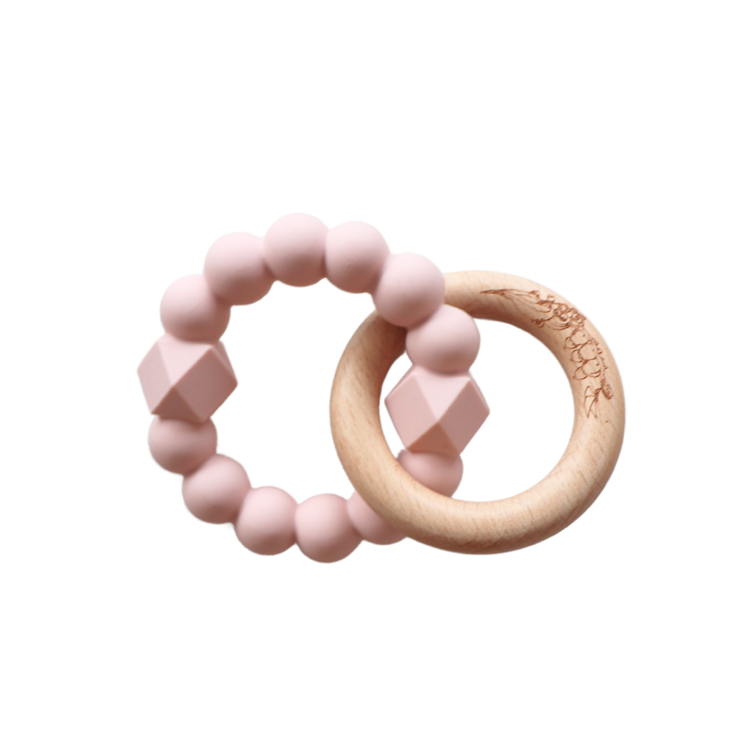 May Gibbs Moon Teether - Blush