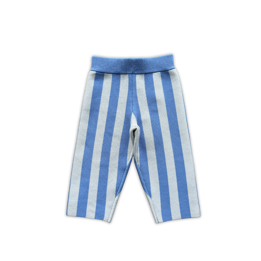 Organic Milano Stripe Knit Pant - Cobalt