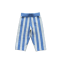 Organic Striped Milano Knit Pant - Cobalt