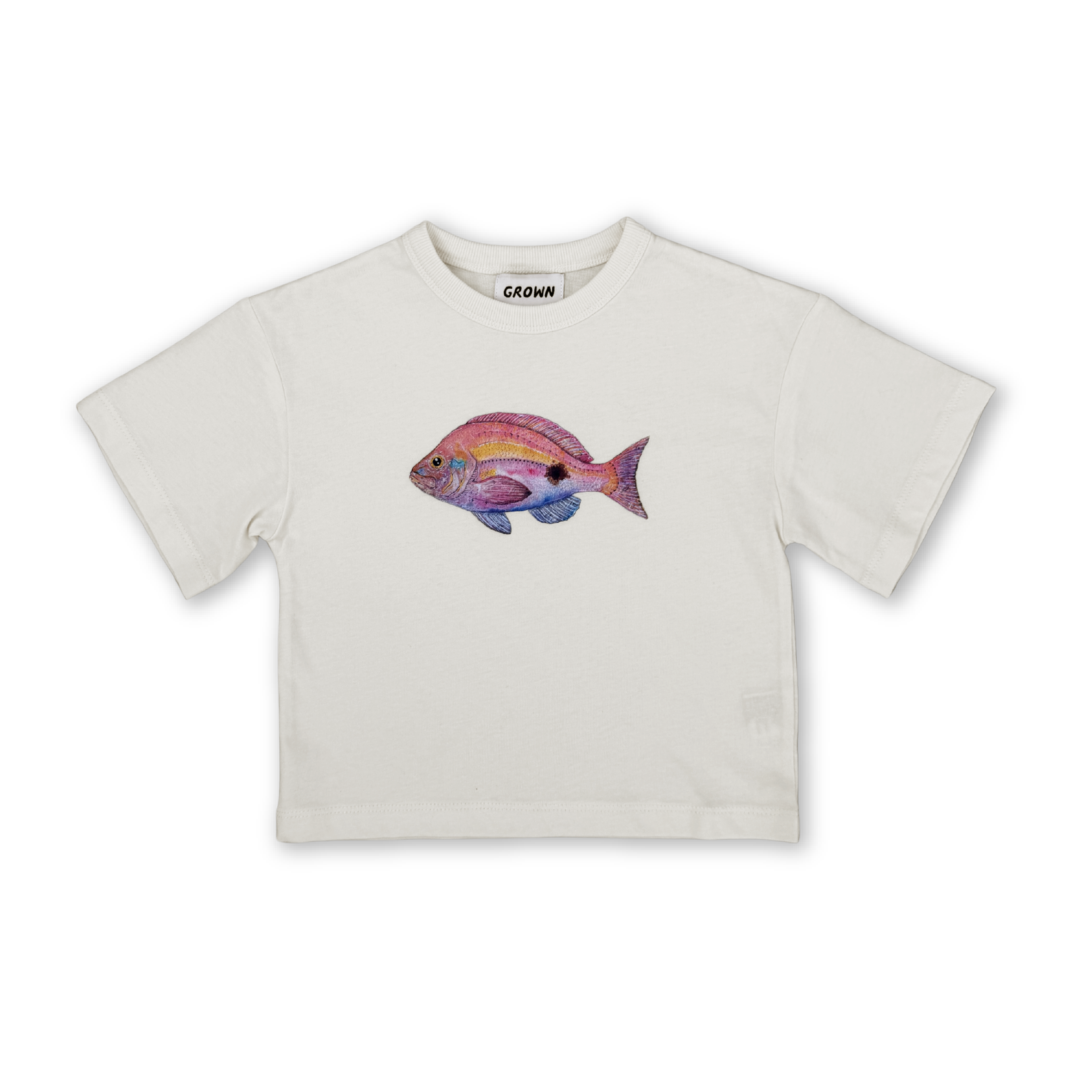 Perch Fish Tee - Cream