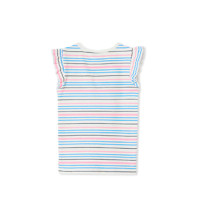 Milky Stripe Rib Tee