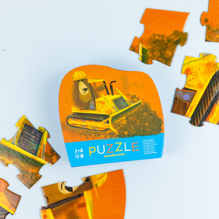 Mini Puzzle 12 Piece - Go Mister Bear