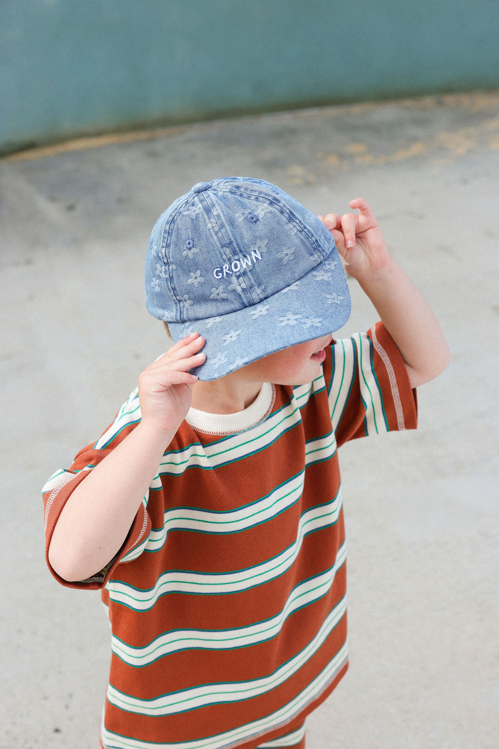 Daisy Denim Cap