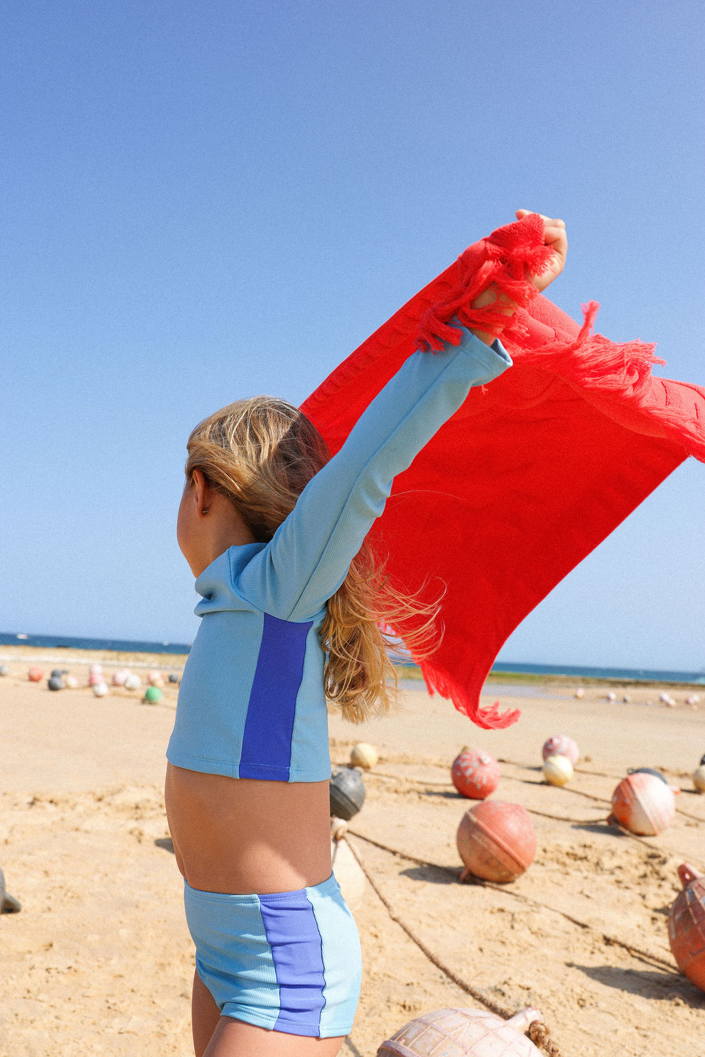 Bubble Terry Towelling Beach Towel - Fiesta