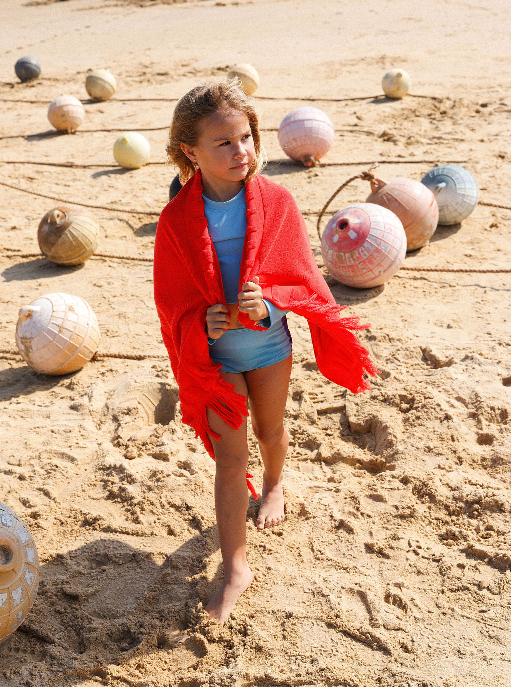 Bubble Terry Towelling Beach Towel - Fiesta