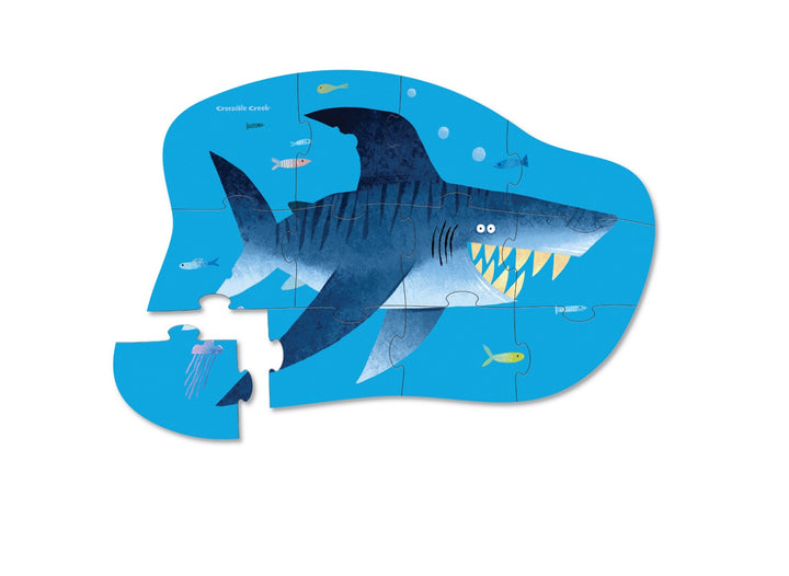 Mini Puzzle 12 Piece - Shark City