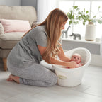 Baby Bath with Plug - Sand