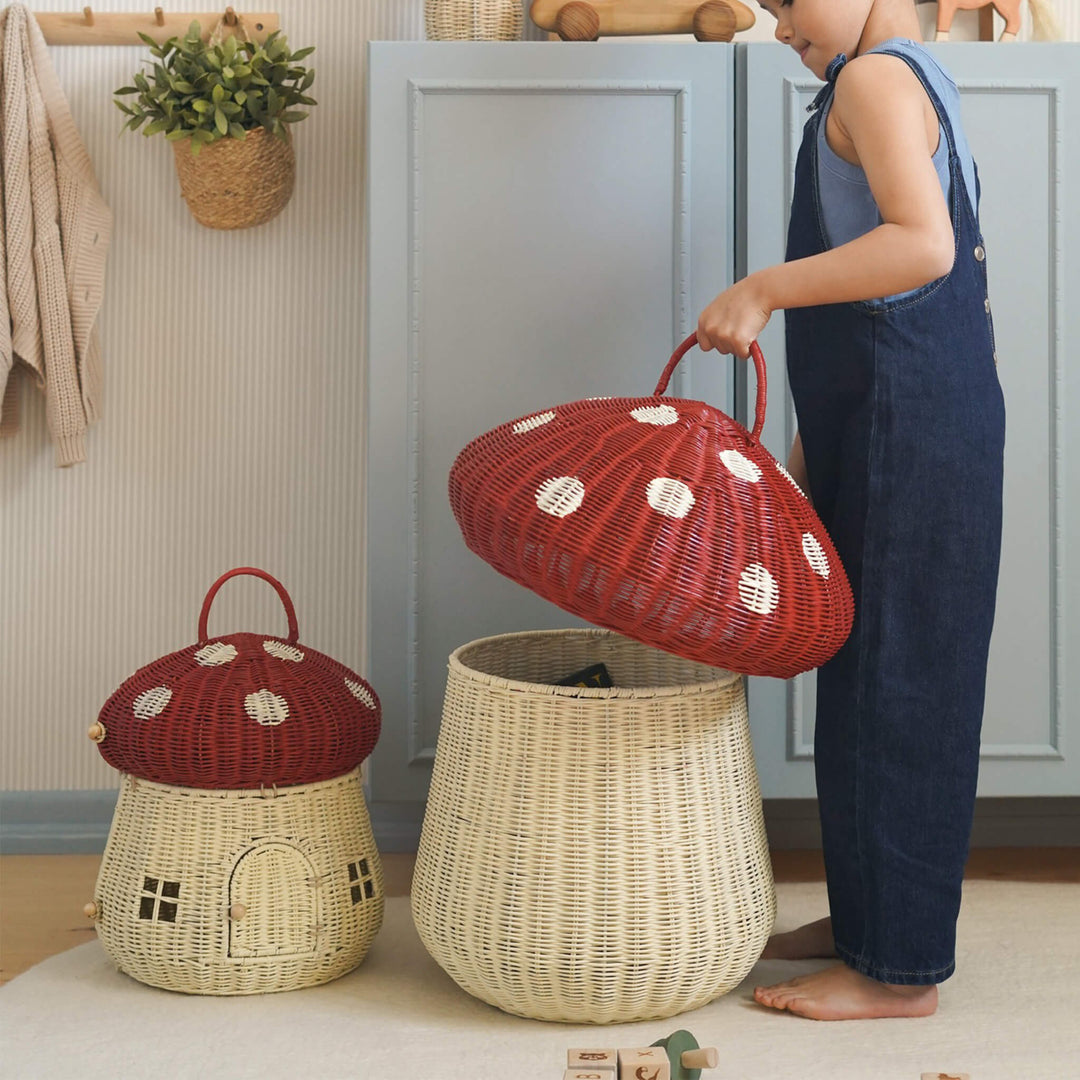 PRESALE Olli Ella Mushroom Doll House - Red