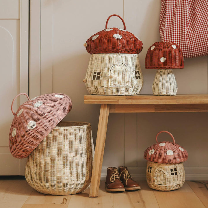 PRESALE Olli Ella Mushroom Doll House - Red