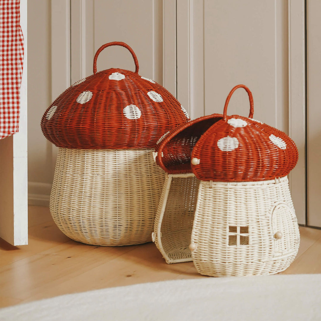 PRESALE Olli Ella Mushroom Doll House - Red