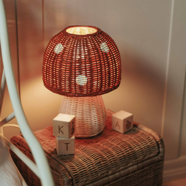 PRESALE Olli Ella Toadstool Lamp - Red