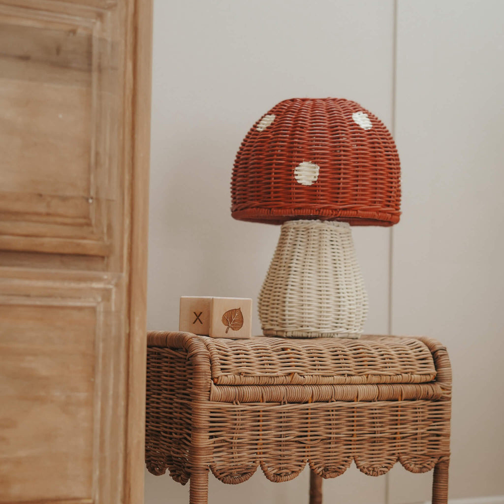 Toadstool Lamp - Red